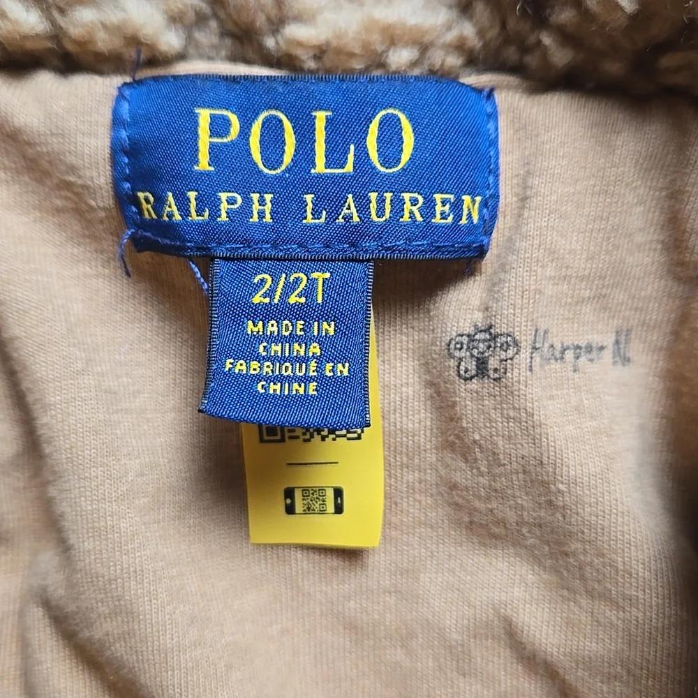 Polo Ralph Lauren curly pile teddy coat